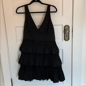 BCBG Max Azria tiered black dress
